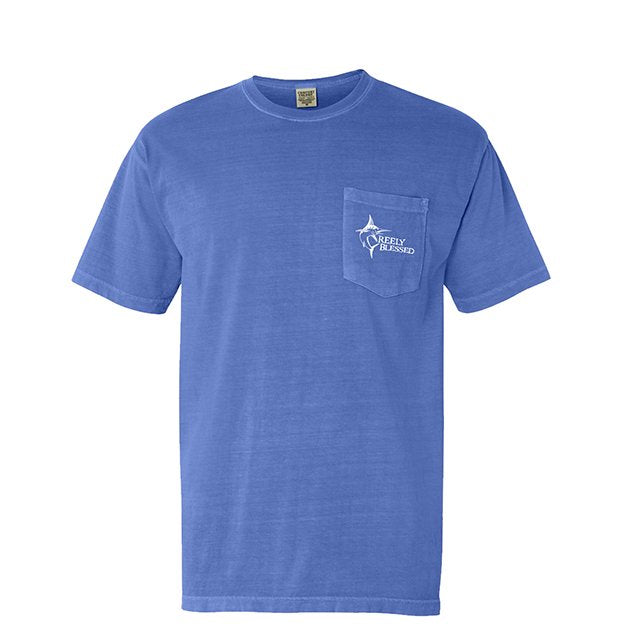 Marlin Mahi Short Sleeve T-shirt in Flo Blue