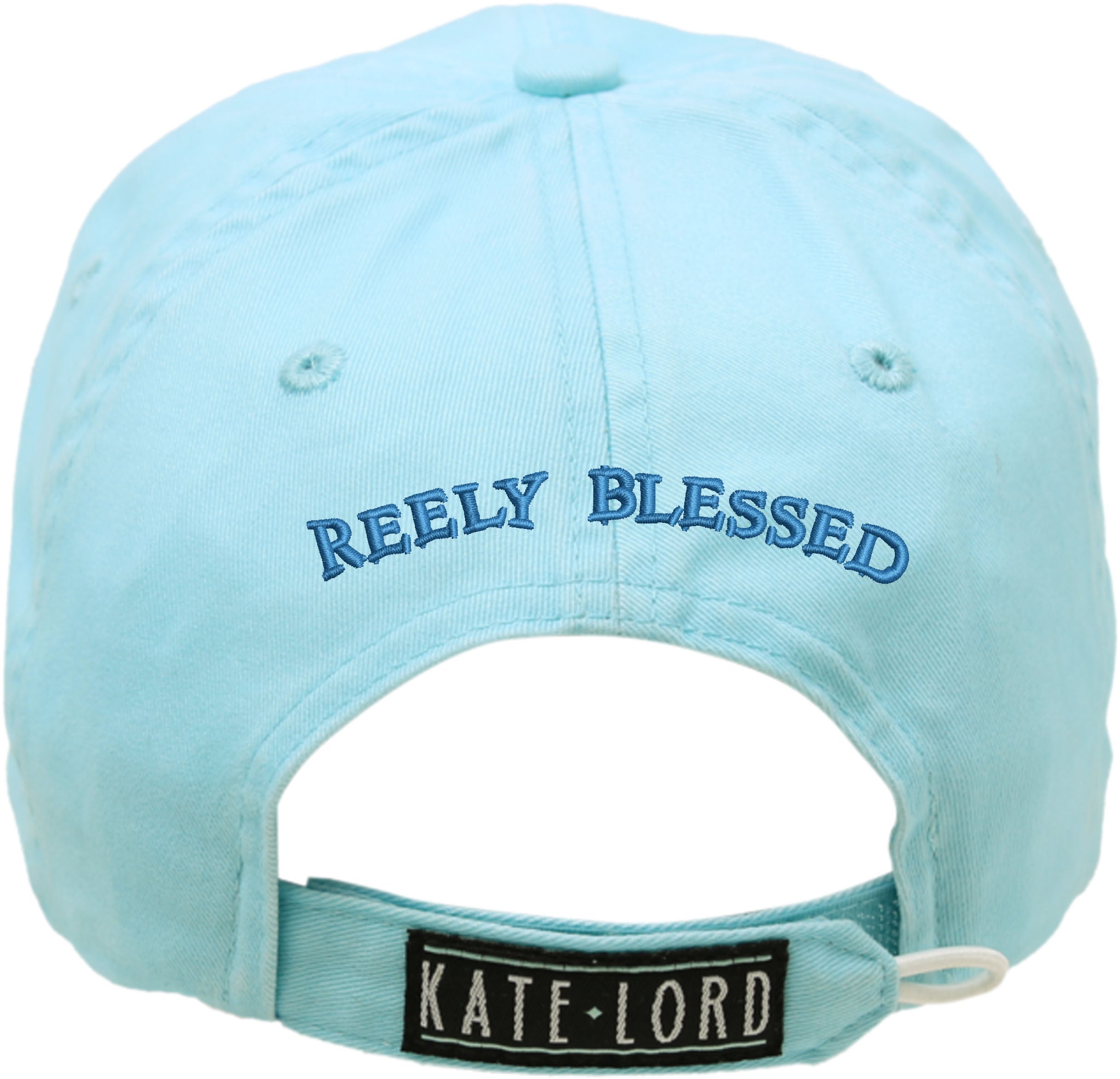 Ladies Reely Blessed Tuna Hat, Seabreeze back